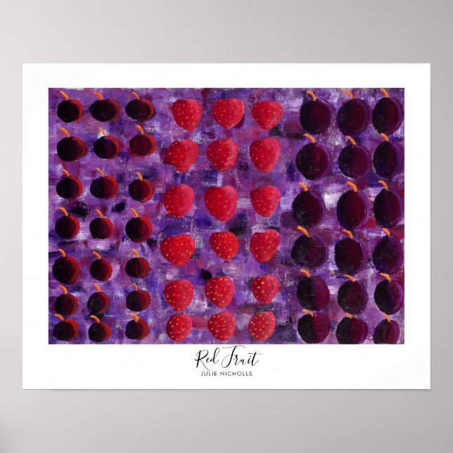 Red Fruit Painting Poster (Front)