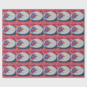 Red Fruits Bowl Wrapping Paper