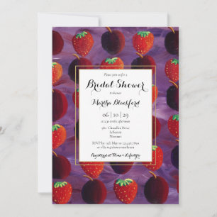 Red Fruits Country Bridal Shower Invitation
