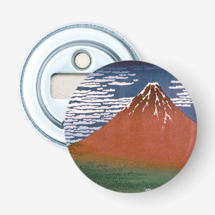 Red Fuji, Aka Fujiyama Volcano Katsushika Hokusai Bottle Opener
