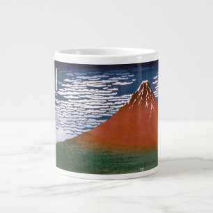 Red Fuji, Aka Fujiyama Volcano Katsushika Hokusai Large Coffee Mug