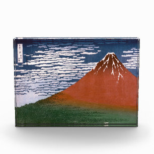 Red Fuji, Aka Fujiyama Volcano Katsushika Hokusai Photo Block