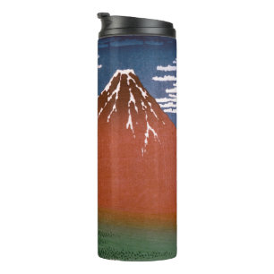 Red Fuji, Aka Fujiyama Volcano Katsushika Hokusai Thermal Tumbler