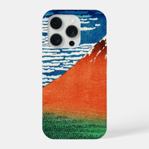 Red Fuji drawing Kanagawa Hokusai iPhone 15 Pro Case
