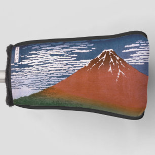 Red Fuji "Fujiyama" Volcano in Japanese Woodcut   Golf Head Cover