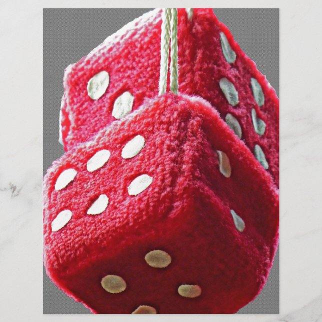 Red Fuzzy Dice (Front)