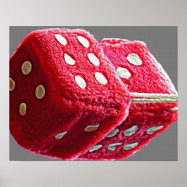 Red Fuzzy Dice Poster (Front)