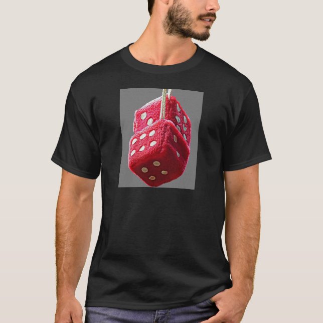 Red Fuzzy Dice T-Shirt (Front)