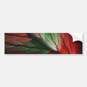 Red & G Abstract Fractal Background Bumper Sticker