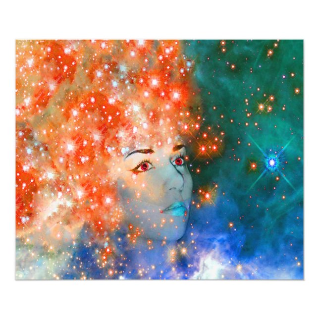 Red Galaxy Photo Print (Front)