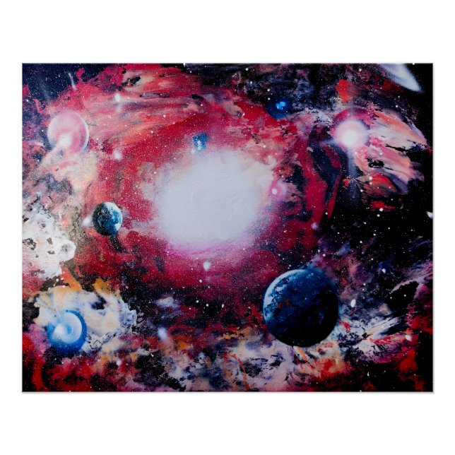 Red Galaxy Poster (Front)