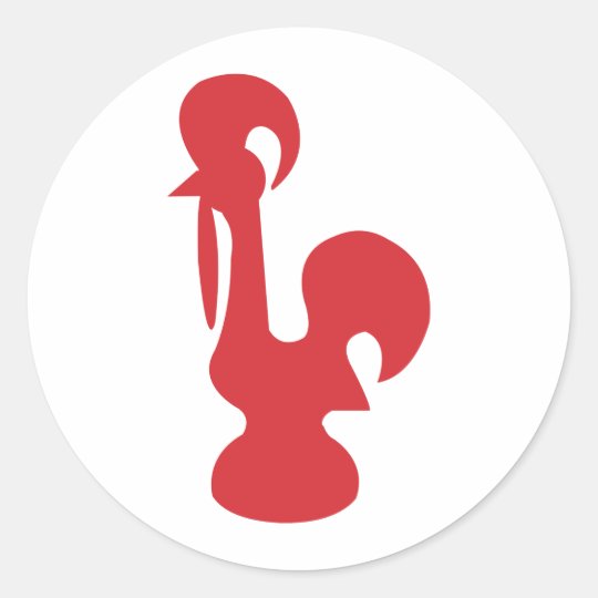 Red Galo Classic Round Sticker