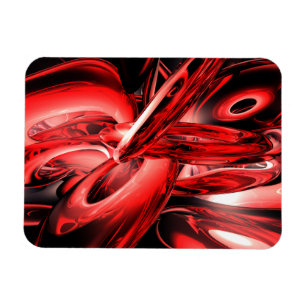 Red Gamma Radiation Abstract Large Magnet