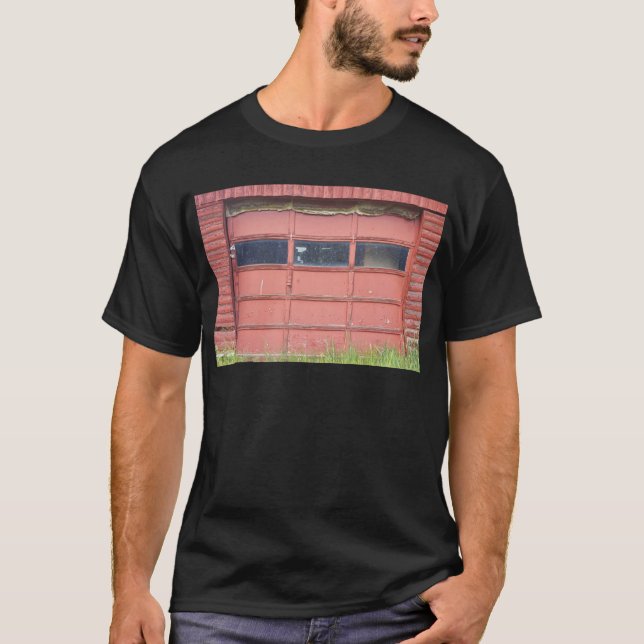 Red Garage Door T-Shirt (Front)