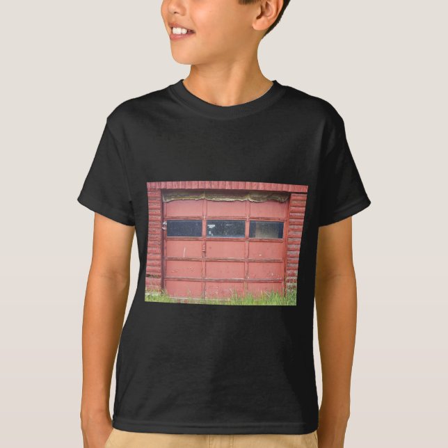 Red Garage Door T-Shirt (Front)