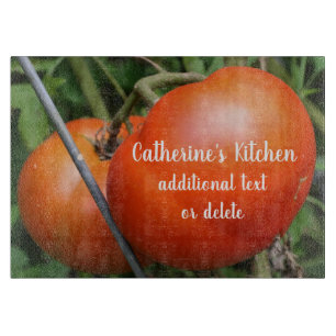 Red Garden Tomatoes Personalised   Cutting Board