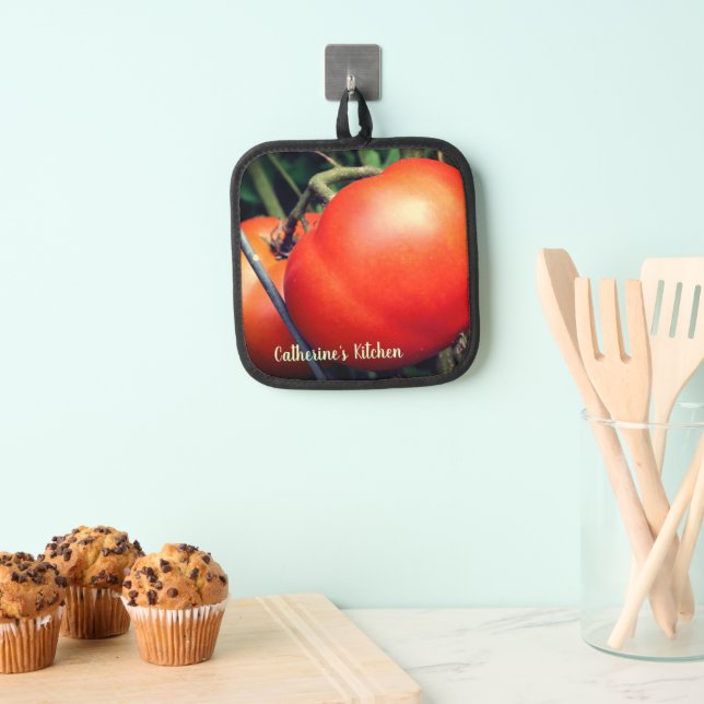 Red Garden Tomatoes Personalised  Pot Holder (Insitu(Hanging))
