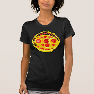 Red Gemstone Coloured Cancer Symbol T-Shirt
