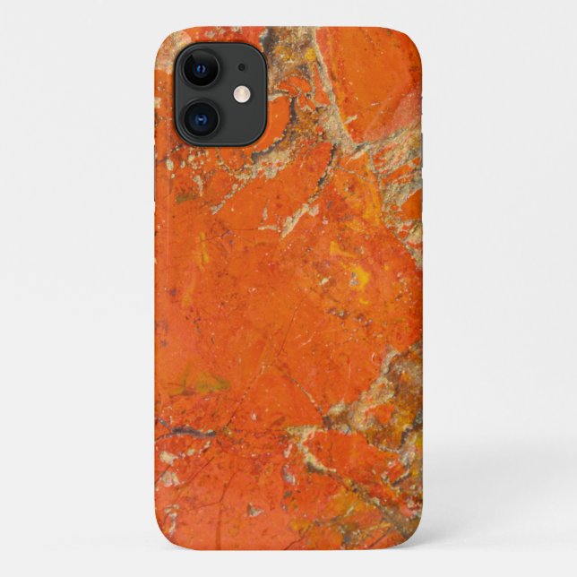 Red Gemstone Stone Texture iPhone 11 Case (Back)