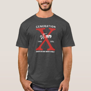 Red Generation X Personalise Your Year T-Shirt