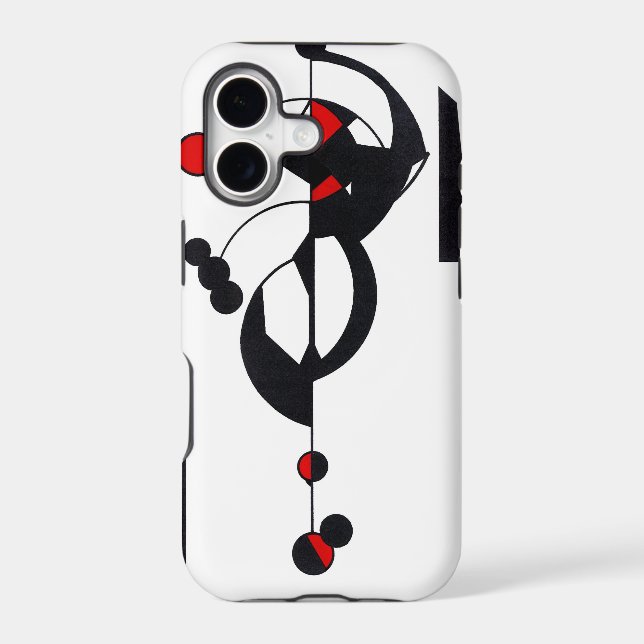 Red Geo Design Case-Mate iPhone 11 Case (Back)