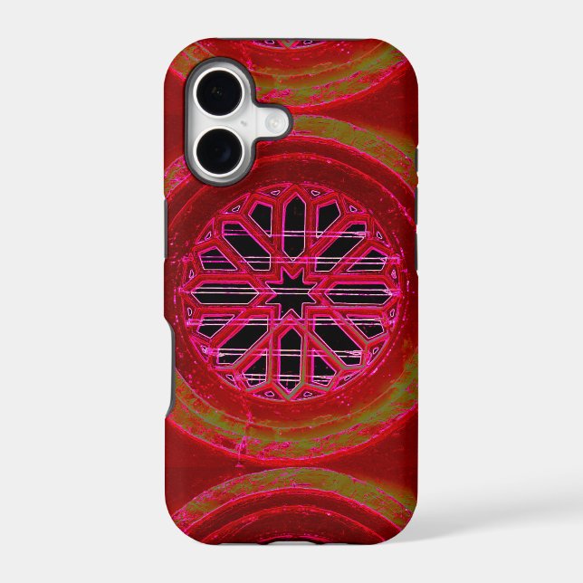 red geometric phonecase (Back)