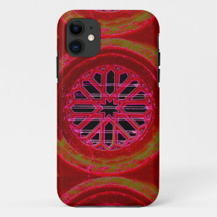 red geometric phonecase iPhone 11 case