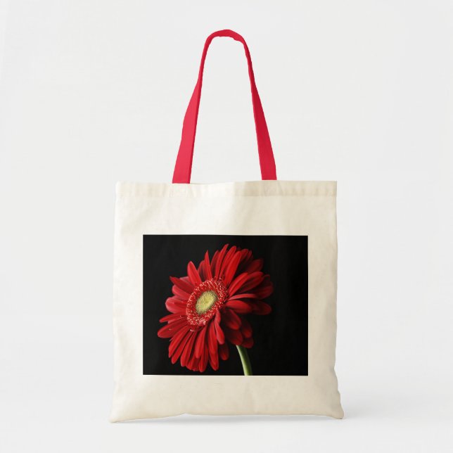 Red Gerber Daisy Environmental Tote Bag (Front)
