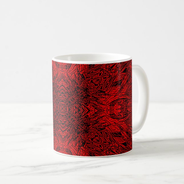 Red Gerbera Coffee Mug (Front Right)