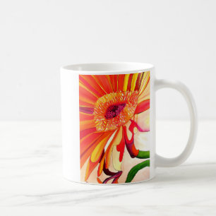 Red Gerbera flower watercolor painting art Coffee Mug