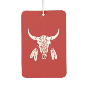 Red Ghost Dance Buffalo car air freshener