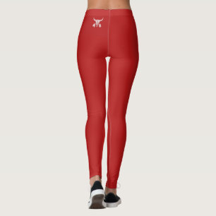 Red Ghost Dance Buffalo leggings back image