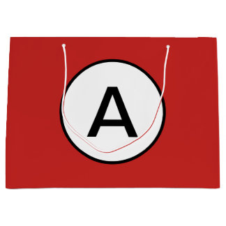RED GIFT BAG CUSTOM CUSTOM INITIAL
