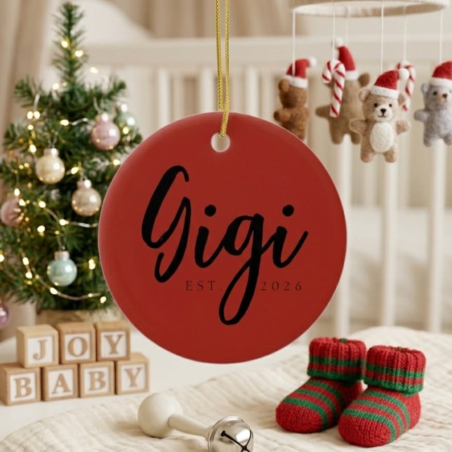 Red Gigi EST Year Keepsake Ornament Design (Creator Uploaded)