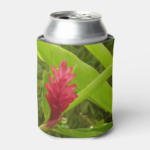 Red Ginger Flower (Alpinia) Tropical Can Cooler