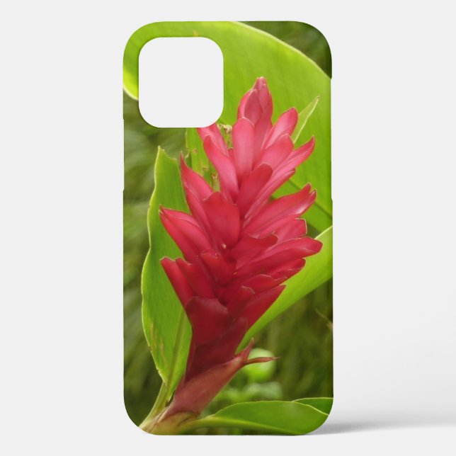 Red Ginger Flower (Alpinia) Tropical Case-Mate iPhone Case (Back)