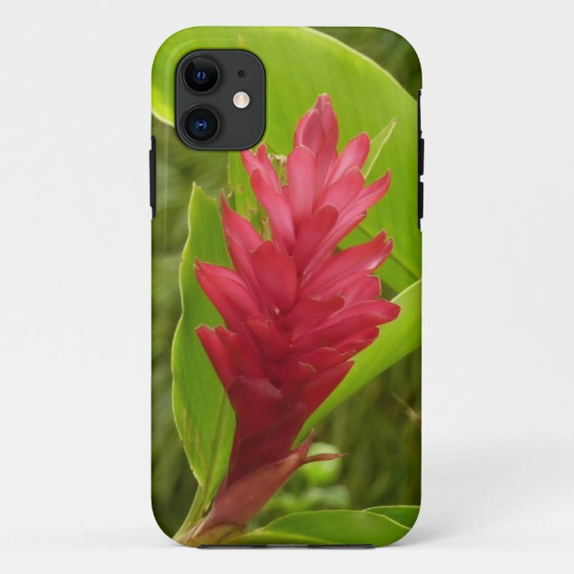 Red Ginger Flower (Alpinia) Tropical Case-Mate iPhone Case (Back)