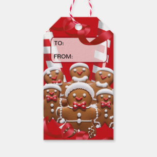 Red Gingerbread Men/Gift Tag