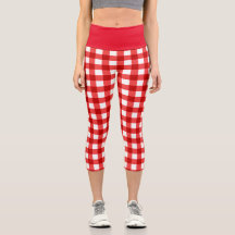 Red gingham and chequered pattern