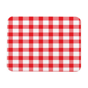 Red Gingham Magnet