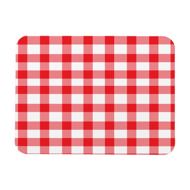 Red Gingham Magnet (Horizontal)