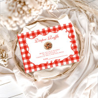 Red Gingham Meatball Diapper Raffle