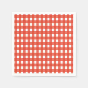 Red Gingham Napkins