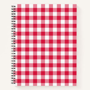 Red Gingham Notebook