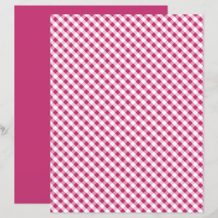 Red Gingham Scrapbook Paper