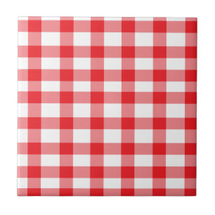 Red Gingham Tile