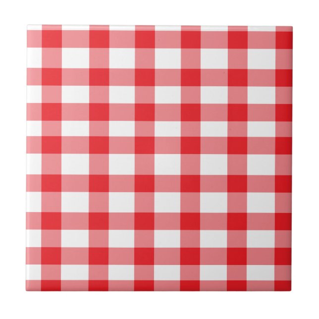 Red Gingham Tile (Front)