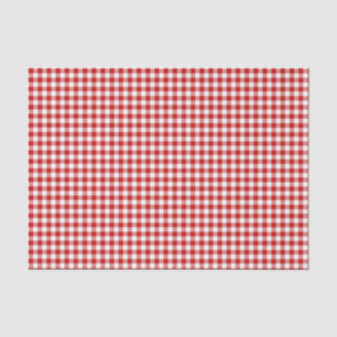 Red Gingham Tissue Paper