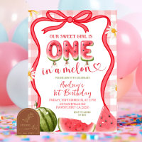 Red Gingham Watermelon Bow Summer Birthday