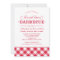 Red Gingham Wedding Rehearsal Dinner Barbecue